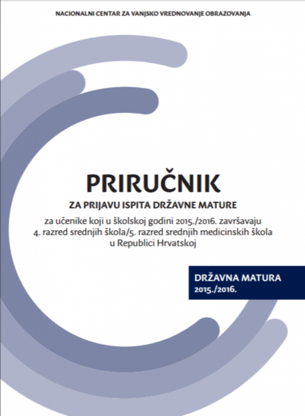 Novi priručnik za prijavu ispita državne mature