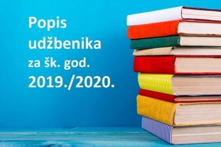 Popisi udžbenika za šk. god. 2019./2020.